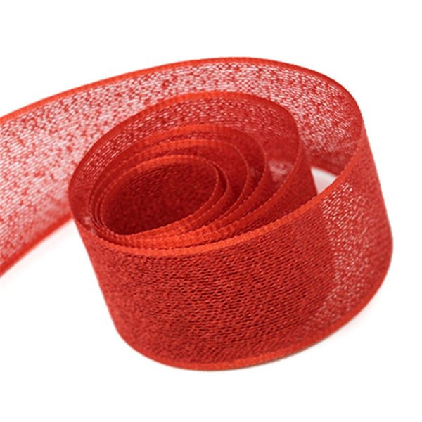 Toys4.0 1.5 in. 50 Yards Evergrain Ribbon, Red TO2635853